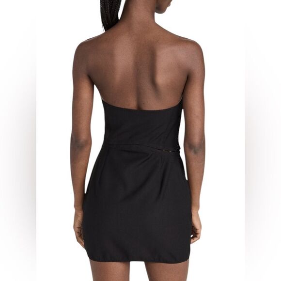 Anna October Black Wave Mini Dress  | Size L - Picture 3 of 13